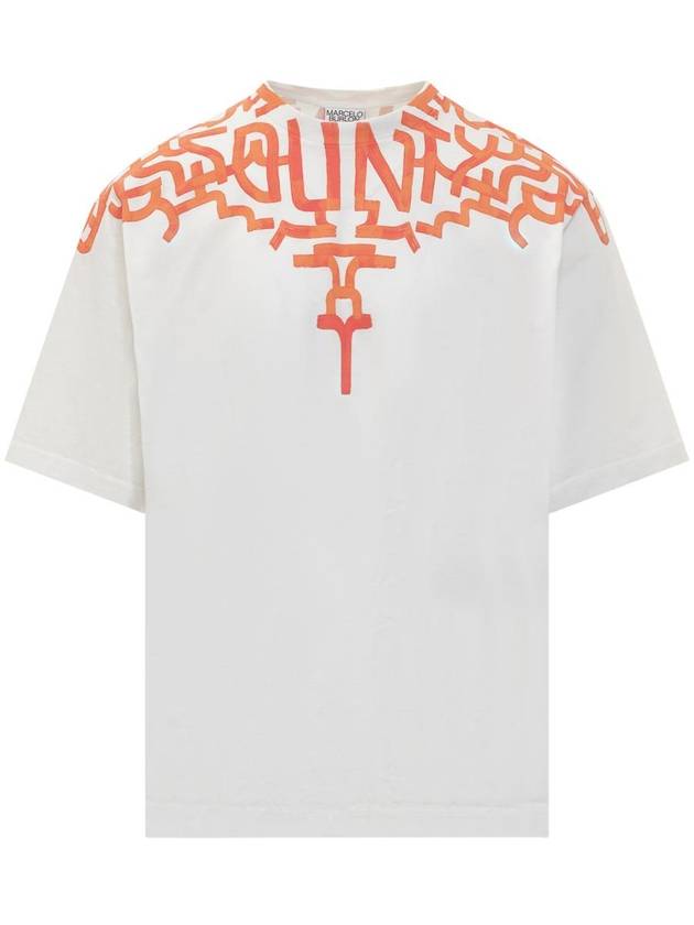 Graffiti Wings Print T-Shirt CMAA054S24JER0010120 - MARCELO BURLON - BALAAN 2