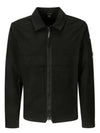 Organic Gabardine Over Long Sleeve Shirt Black - CP COMPANY - BALAAN 2