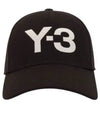 Embroidered Logo Ball Cap Black - Y-3 - BALAAN 2