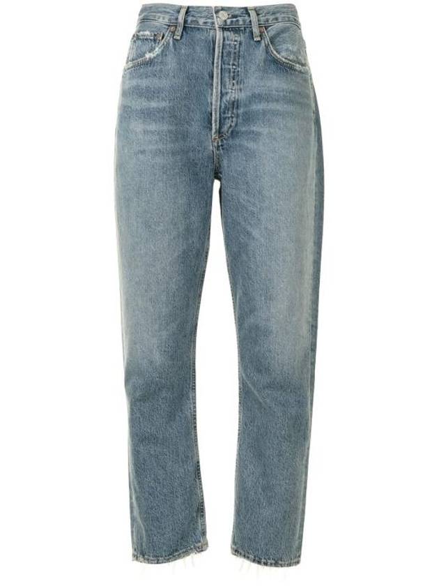 High Waist Crop Jeans Blue - AGOLDE - BALAAN 2