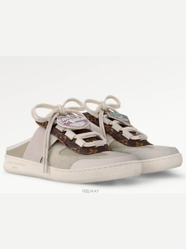 Flight Mode Lou Open Back Low Top Sneakers Beige - LOUIS VUITTON - BALAAN 2