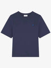 Bold Fox Head Patch Short Sleeve T-shirt Ink Blue - MAISON KITSUNE - BALAAN 2