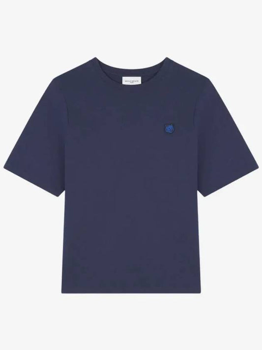 Bold Fox Head Patch Short Sleeve T-shirt Ink Blue - MAISON KITSUNE - BALAAN 2