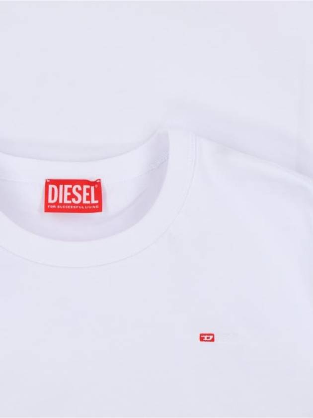 T Adjust Microdiv Short Sleeve T-Shirt White - DIESEL - BALAAN 4