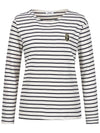 Striped diagonal wappen embroidery t-shirt MW4ME484 - P_LABEL - BALAAN 10