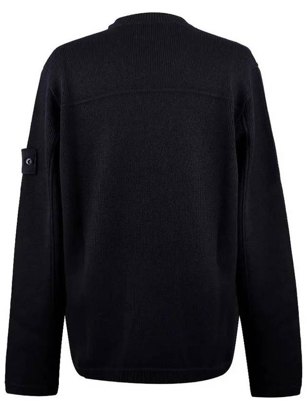 Shadow Project Wappen Patch Knit Top Navy - STONE ISLAND - BALAAN 4