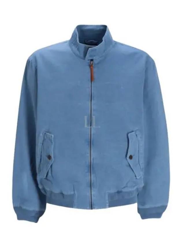 Stand Up Collar Bomber Jacket Vessel Blue - POLO RALPH LAUREN - BALAAN 2