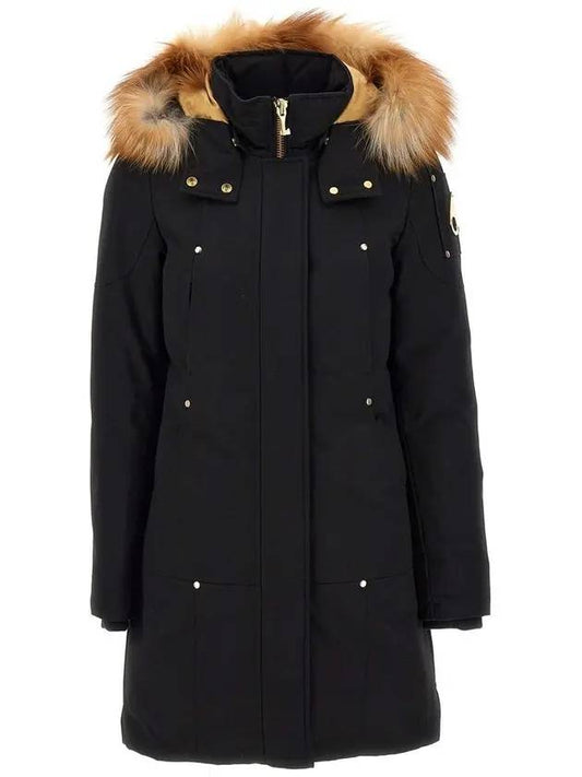 Gold Stirling Parka Gold Fox Fur Black - MOOSE KNUCKLES - BALAAN 1