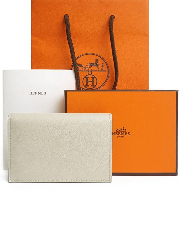 MC2 Euclide Card Wallet Ivory - HERMES - BALAAN 2