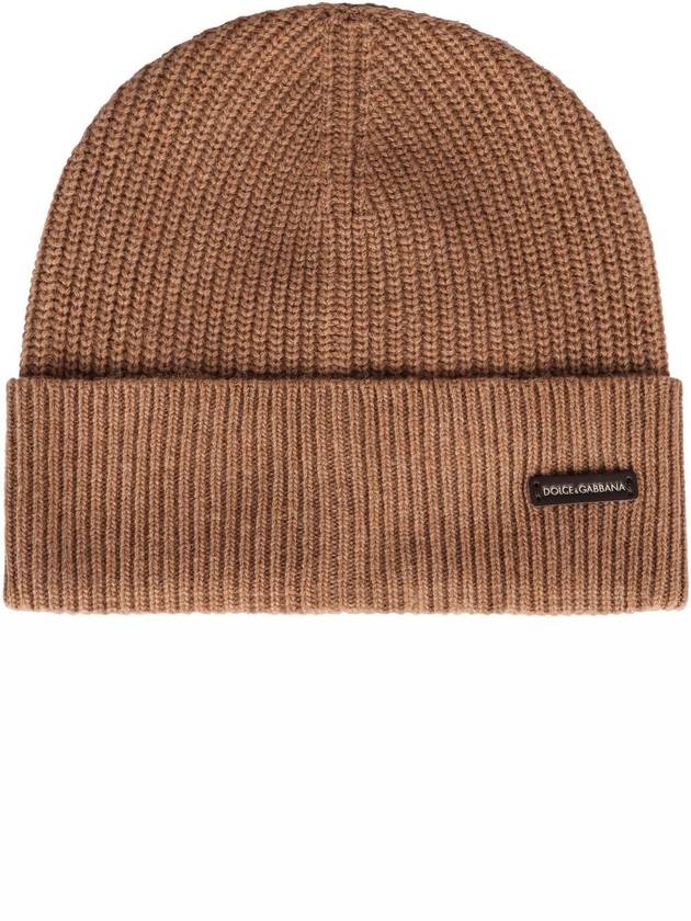 Dolce & Gabbana Ribbed Knit Beanie - DOLCE&GABBANA - BALAAN 2