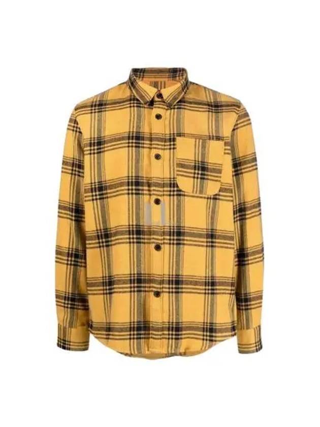 Trek Check Wool Overshirt Yellow - A.P.C. - BALAAN 2