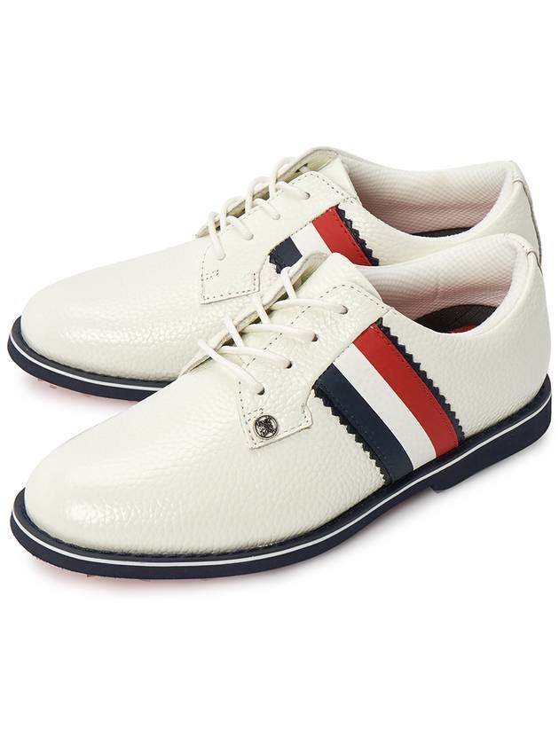 Kiltie Gallivanter Striped Spike Shoes Snow - G/FORE - BALAAN 3