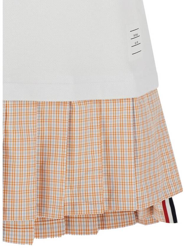 pleated panel polo dress FJD107A00050 - THOM BROWNE - BALAAN 4