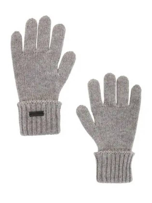 Cashmere Gloves Grey - SAINT LAURENT - BALAAN 2