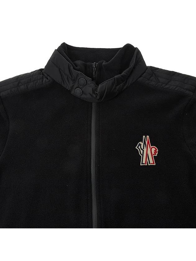 logo patch Phillies zip-up jacket black - MONCLER - BALAAN.