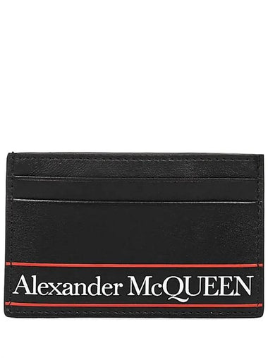 Logo Sprite Card Wallet Black - ALEXANDER MCQUEEN - BALAAN 1