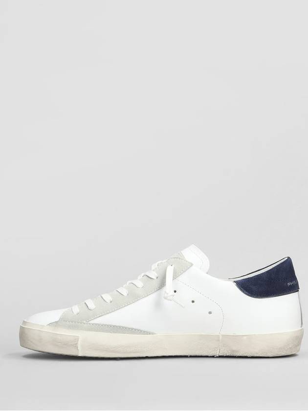 PRSX Navy Tab Low Top Sneakers White - PHILIPPE MODEL - BALAAN 4