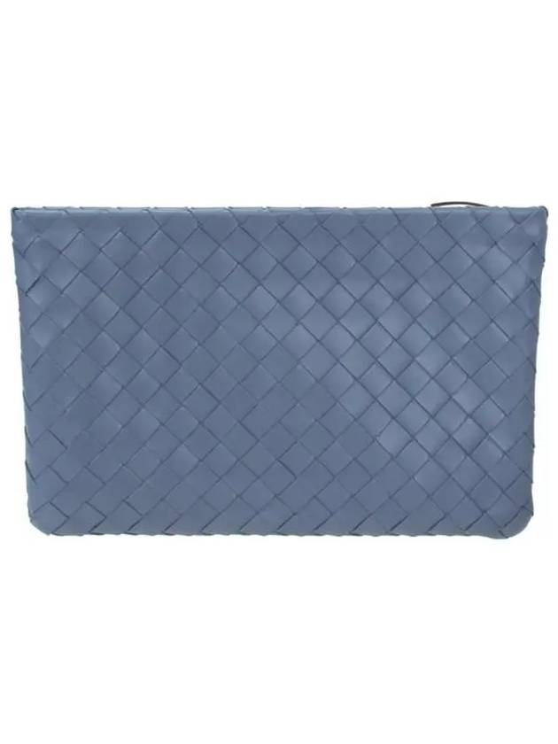 Intrecciato Medium Clutch Bag Thunder - BOTTEGA VENETA - BALAAN 4