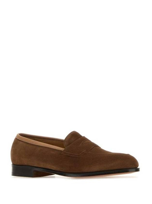 Men s Suede Loafers PICCADILLY Brown BPG - EDWARD GREEN - BALAAN 2
