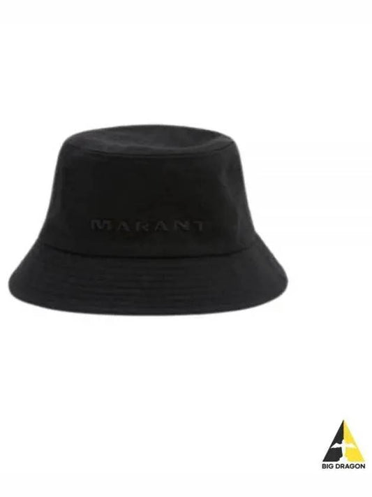 Embroidered Logo Bucket Hat Black - ISABEL MARANT - BALAAN 2