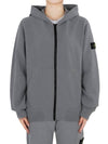 Stone Waffen Patch Hooded Zip-Up Jacket (Gray) 811660720 V0064 14A (Can Be Worn By Adults) - STONE ISLAND - BALAAN 1