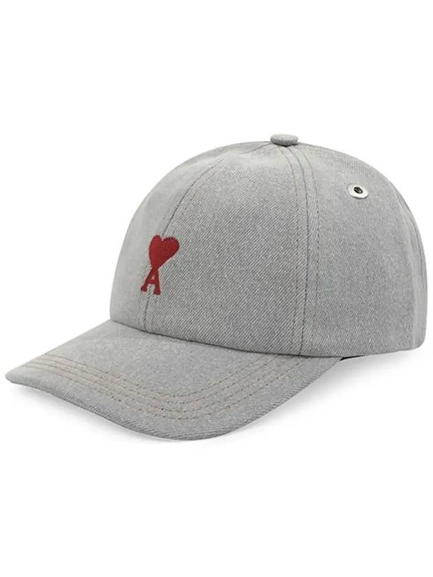 Embroidered Logo Ball Cap Jabel Grey - AMI - BALAAN 5