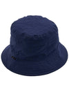 Cotton Reversible Bucket Hat Navy - BARBOUR - BALAAN 5