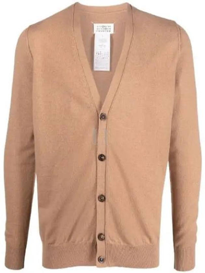 Cashmere Back Stitch Cardigan Beige - MAISON MARGIELA - BALAAN 2