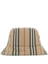 Embroidered Cotton Bucket Hat Beige - BURBERRY - BALAAN 1