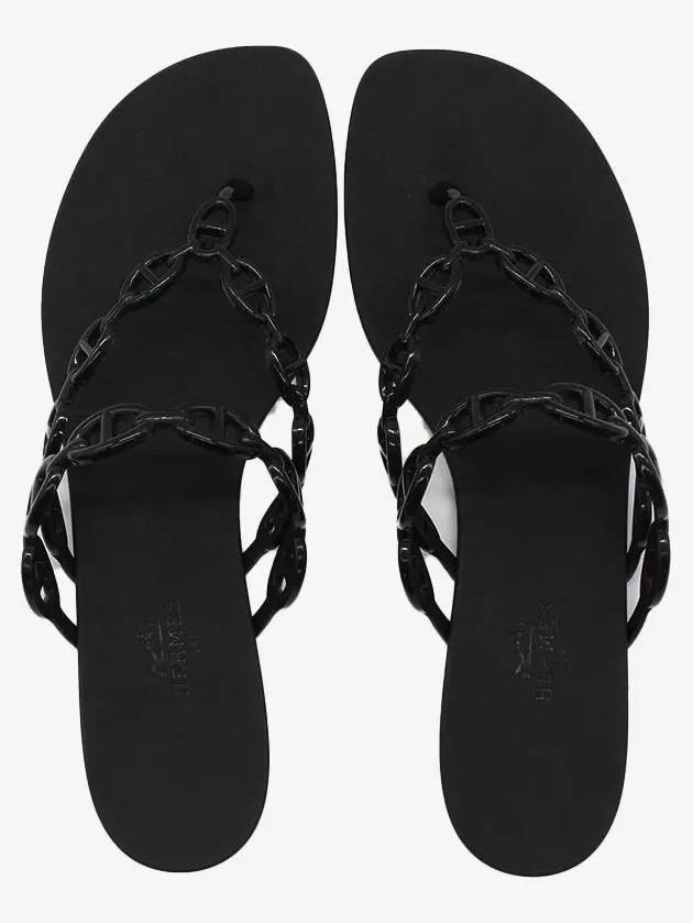 Island Sandals Noir - HERMES - BALAAN 3