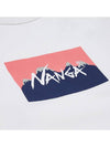 Men's Eco Hybrid Logo TShirt NW2411 1G805 C WHT PINK - NANGA - BALAAN 4