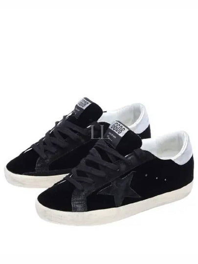 Superstar Velvet Low-Top Sneakers Black - GOLDEN GOOSE - BALAAN 2