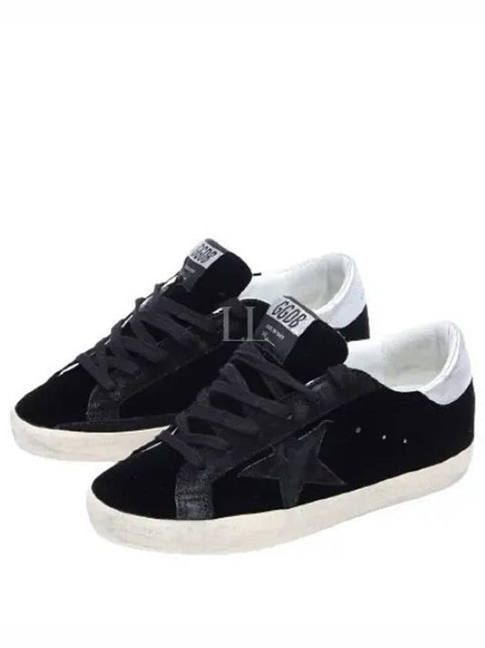 Superstar Velvet Low-Top Sneakers Black - GOLDEN GOOSE - BALAAN 2