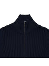 Knit Zip Up Jacket Navy - BOTTEGA VENETA - BALAAN 4