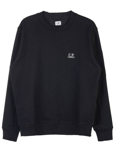 Diagonal Raised Sweatshirt Black - CP COMPANY - BALAAN 1