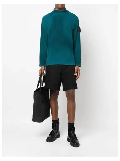 Shadow Project Mock Neck Knit Top Blue - STONE ISLAND - BALAAN 2