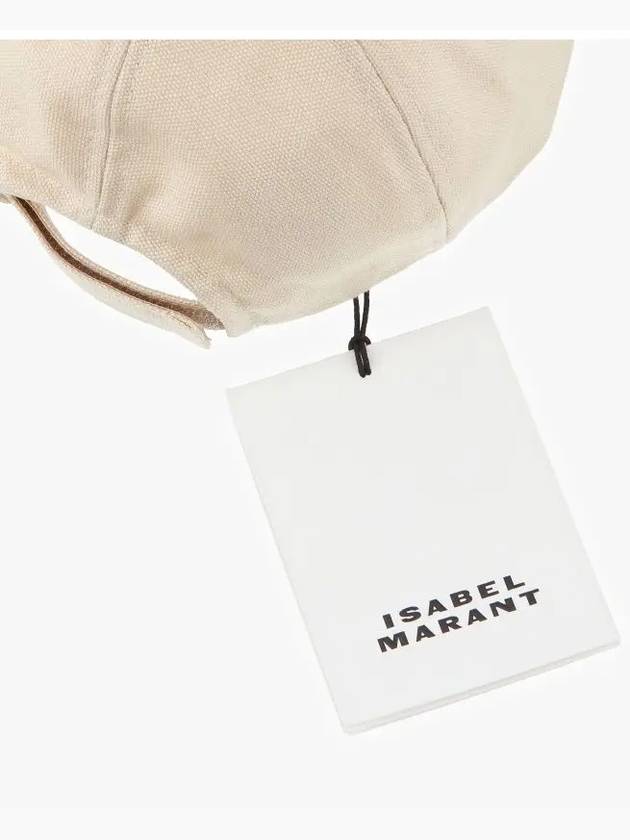 Tyron Logo Ball Cap Ivory - ISABEL MARANT - BALAAN 4