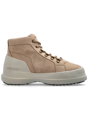 Moon Boot Snow Boots MB Luna Trek Mid Nubuck, Men's, Beige - MOON BOOT - BALAAN 1