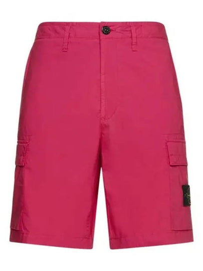 Cargo Bermuda Shorts Pink - STONE ISLAND - BALAAN 2