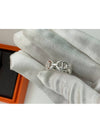 Chandal Ring Small Silver No 49 H109507 - HERMES - BALAAN 5