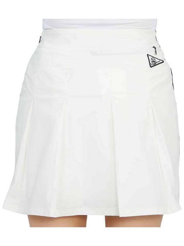 Women's Golf Moment Pleated Skirt White - HORN GARMENT - BALAAN 8