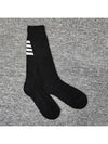 4-Bar Athletic Mid Calf Cotton Socks Black - THOM BROWNE - BALAAN 5