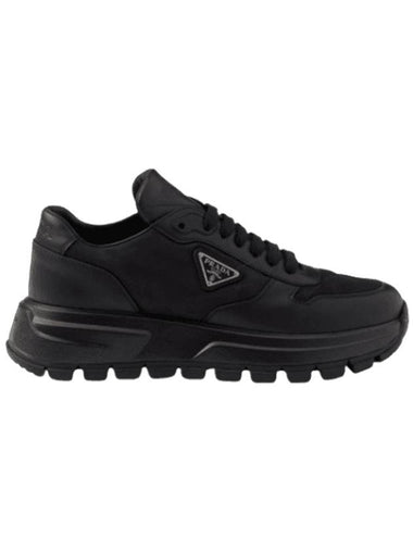 Prax 01 Low Top Sneakers Black - PRADA - BALAAN 1