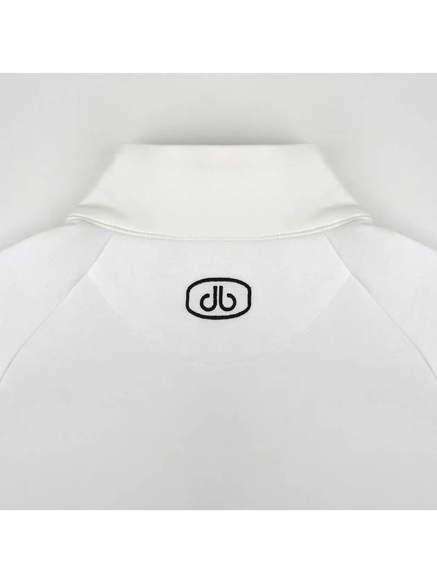 Drew Half Zip Up High Neck Sweatshirt DM41LT31O WHITE - DRUH GOLF - BALAAN 5