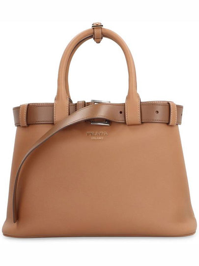 Buckle Medium Tote Bag Caramel - PRADA - BALAAN 2