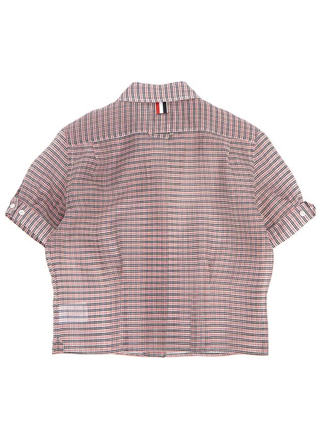 Check Pattern Pussy Bow Blouse FLL171AF0523 - THOM BROWNE - BALAAN 3