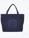 Fox Head Large Tote Bag Navy - MAISON KITSUNE - BALAAN 2