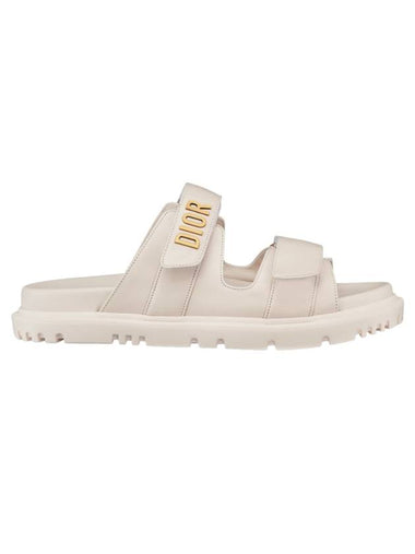 Act Logo Strap Slippers White - DIOR - BALAAN 1