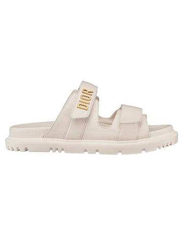 Act Logo Strap Slippers White - DIOR - BALAAN 1