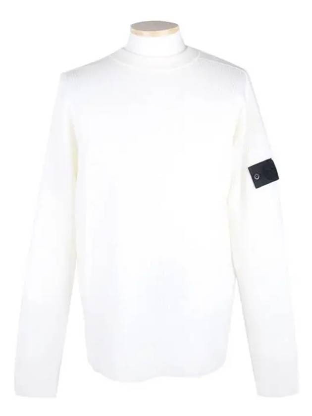 Shadow Project Wappen Patch Knit Top White - STONE ISLAND - BALAAN 2